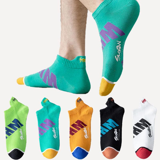 Chaussettes à imprimé lettre grande taille (5 paires)