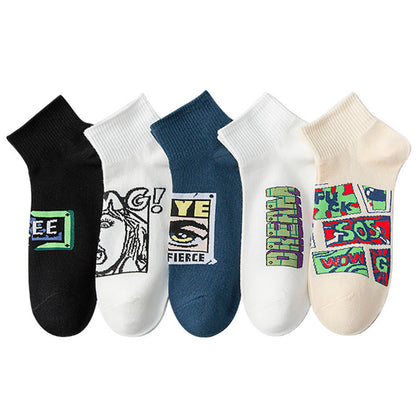 Chaussettes tendance et amusantes (5 paires) - Multicolore - EU37-45 (US4-11) - image 11