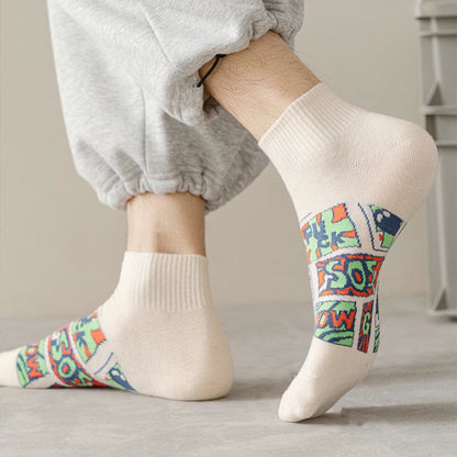 Chaussettes tendance et amusantes grande taille (5 paires)
