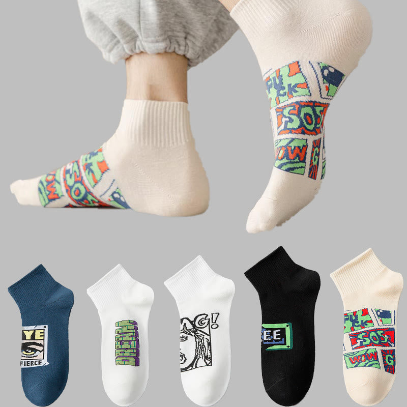 Chaussettes tendance et amusantes (5 paires) - image 0