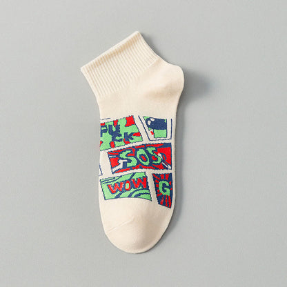 Chaussettes tendance et amusantes grande taille (5 paires)