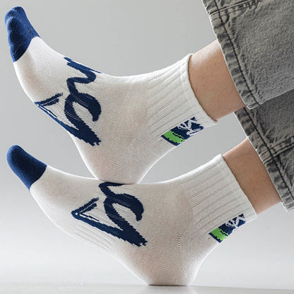 Chaussettes alphanumériques grande taille (5 paires)
