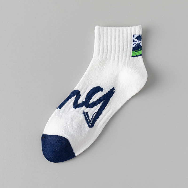 Chaussettes alphanumériques (5 paires) - Blanc - EU37-45 (US4-11) - image 12