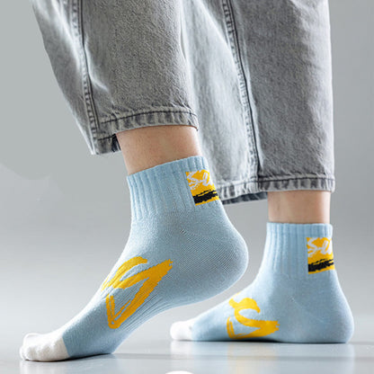 Chaussettes alphanumériques grande taille (5 paires)