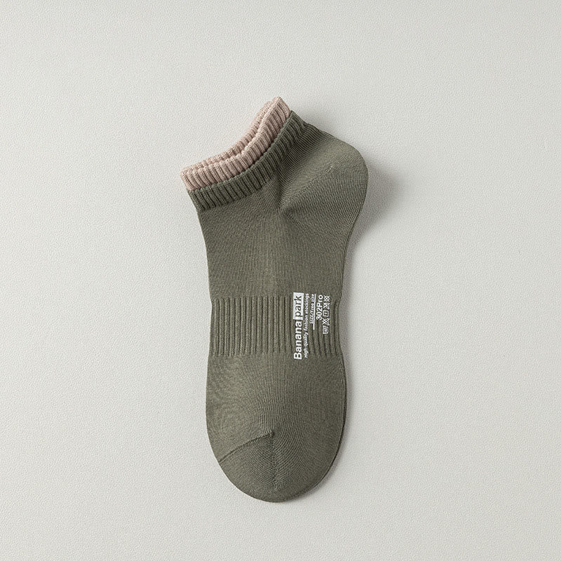 Chaussettes à revers double épaisseur (7 paires) - Vert foncé - EU37-45 (US4-11) - image 14