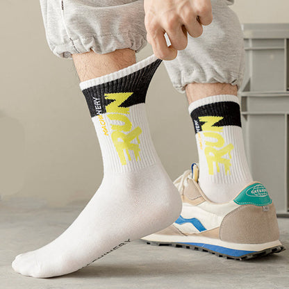 Chaussettes courtes à imprimé lettre grande taille (7 paires)