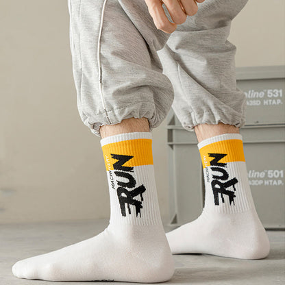 Chaussettes courtes à imprimé lettre grande taille (7 paires)