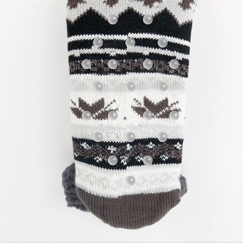 Chaussons-chaussettes grande taille à motif losange (2 paires) - image 7