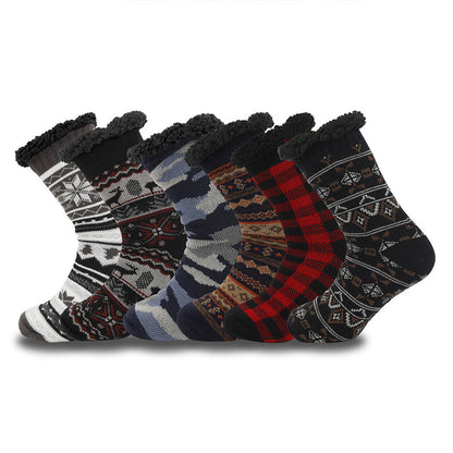 Chaussons-chaussettes grande taille à motif losange (2 paires) - image 0