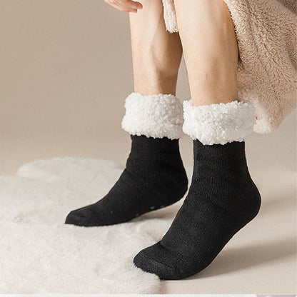 Chaussettes pantoufles extra épaisses grande taille (3 paires) - image 6