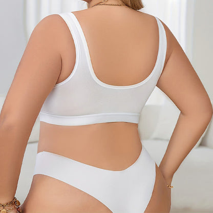 Soutien-gorge sexy sans armatures en dentelle et maille