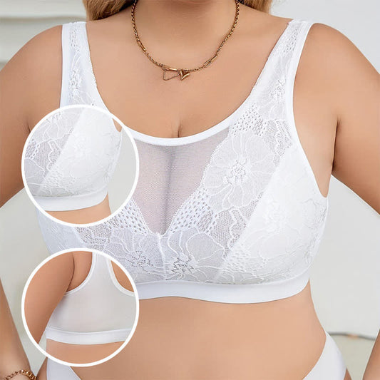 Soutien-gorge sexy sans armatures en dentelle et maille