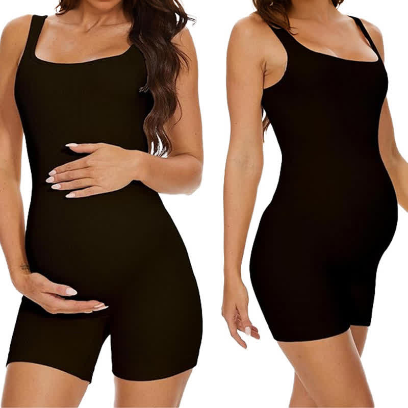 Body gainant de maternité de couleur unie