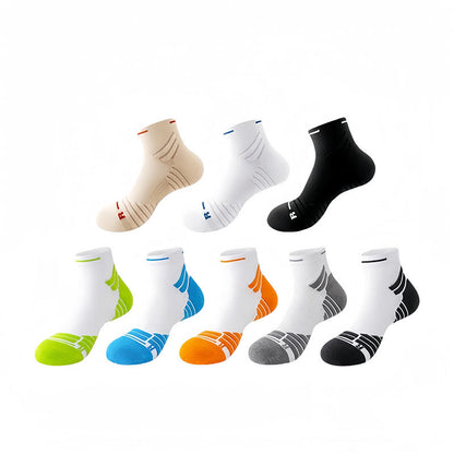 Chaussettes de compression légères et rembourrées pour chevilles, grande taille (4 paires)