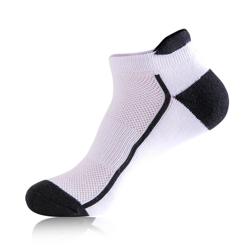Chaussettes de compression solides grande taille (5 paires) - Blanc - EU38-44 (US5-10) - image 7