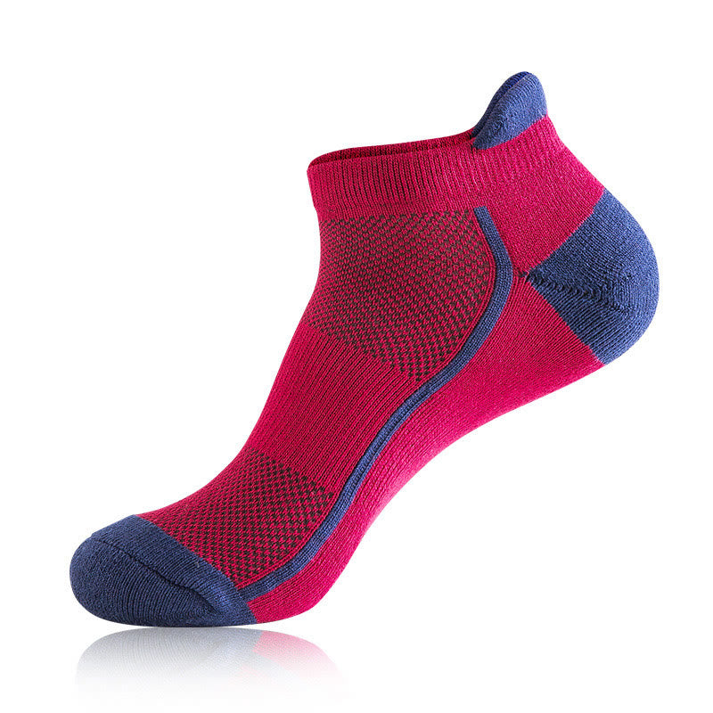Chaussettes de compression solides grande taille (5 paires) - Rouge - EU38-44 (US5-10) - image 11