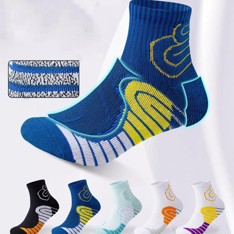 Chaussettes de compression 3D pour chevilles grande taille (5 paires) - Multicolore - EU38-44 (US5-10) - image 2
