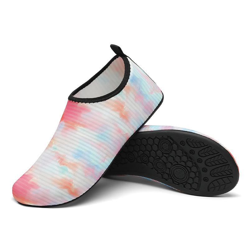 Chaussons tie-dye grande taille