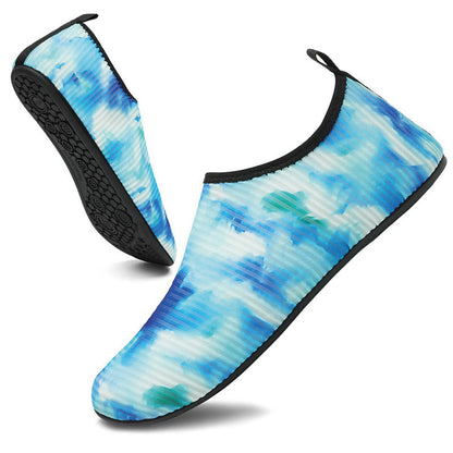 Chaussons tie-dye grande taille