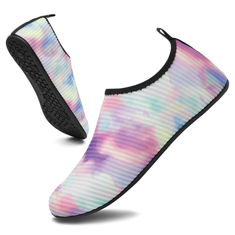 Chaussons tie-dye grande taille