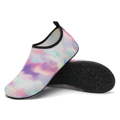 Chaussons tie-dye grande taille