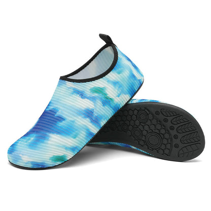 Chaussons tie-dye grande taille - Bleu - EU46-47 (US12-12.5) - image 8