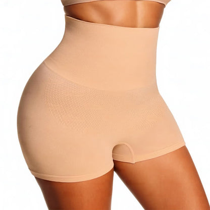 Short taille haute gainant et sans coutures pour le contrôle du ventre et le lifting des fesses