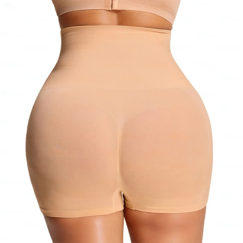 Short taille haute gainant et sans coutures pour le contrôle du ventre et le lifting des fesses