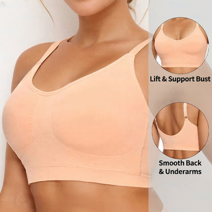 Soutien-gorge de sport gainant sans coutures et à haute élasticité