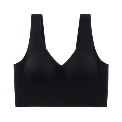 Soutien-gorge push-up sexy sans armatures grande taille avec joli dos