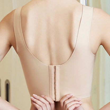 Soutien-gorge push-up sexy sans armatures grande taille avec joli dos