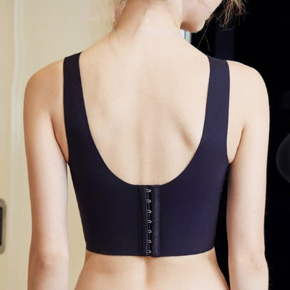Soutien-gorge push-up sexy sans armatures grande taille avec joli dos