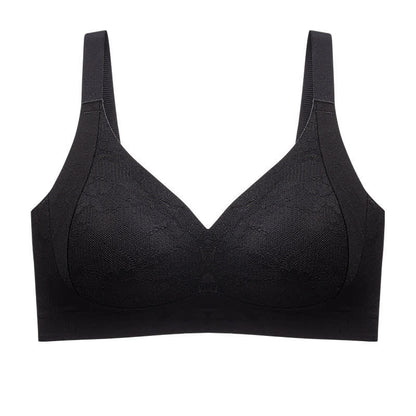 Soutien-gorge push-up grande taille à bonnets fixes sans coutures et sans armatures