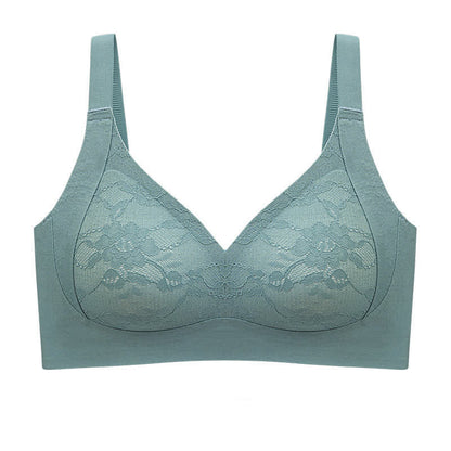 Soutien-gorge push-up grande taille à bonnets fixes sans coutures et sans armatures