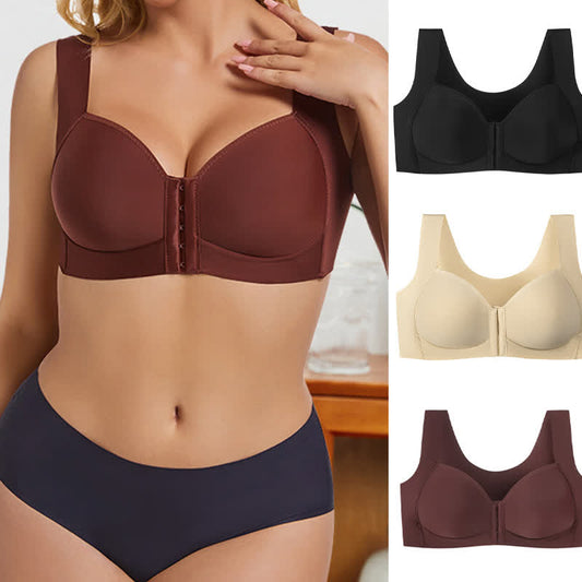 Soutien-gorge sans armatures sexy anti-affaissement avec fermeture sur le devant