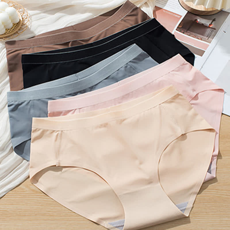 Culotte taille haute sans coutures, couleur unie (lot de 3)