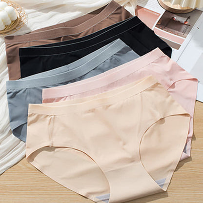 Culotte taille haute sans coutures, couleur unie (lot de 3)