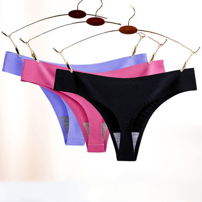 String taille basse uni basique (lot de 3)