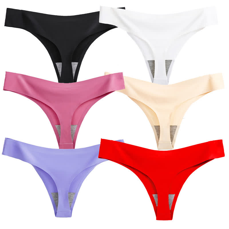 String taille basse uni basique (lot de 3)