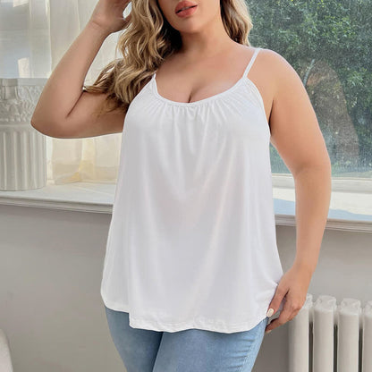 Débardeur ample rembourré sans armatures - Blanc - 6XL - image 3