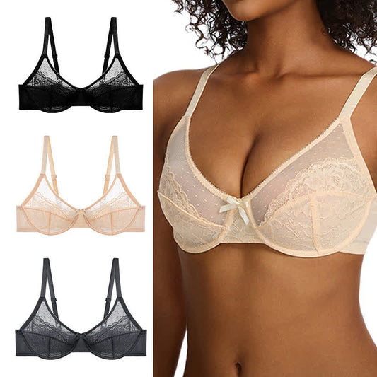 Soutien-gorge push-up à armatures en dentelle légère et sexy grande taille