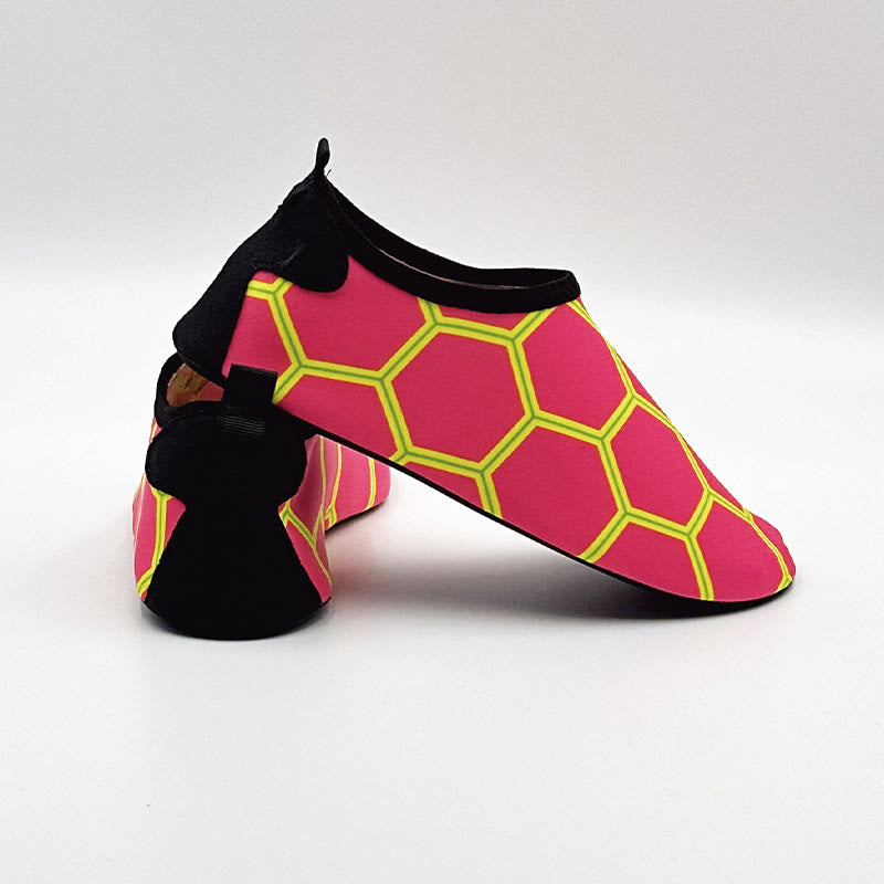 Chaussons hexagonaux grande taille - Fuchsia - EU44-45 (US10-11) - image 1