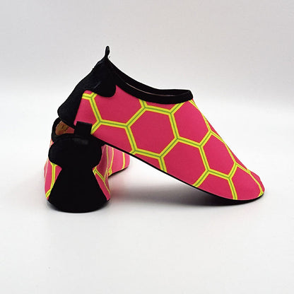 Chaussons hexagonaux grande taille - Fuchsia - EU44-45 (US10-11) - image 1