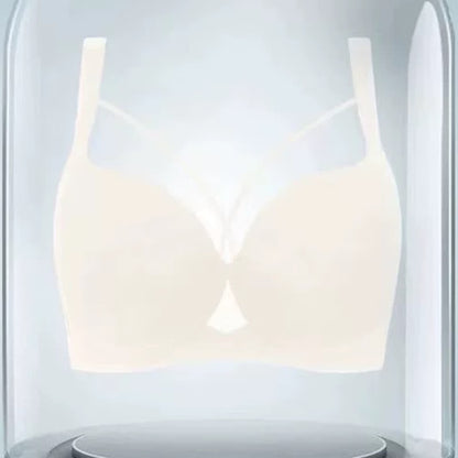 Soutien-gorge push-up à armatures sexy croisé sans coutures