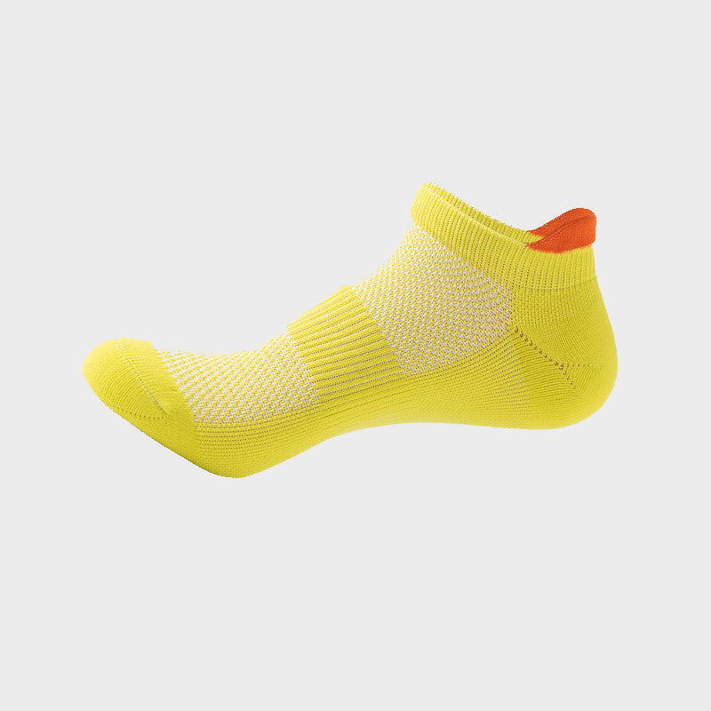 Chaussettes de compression de cheville de qualité compétition grande taille (5 paires) - Jaune - EU41-45 (US7.5-11) - image 1
