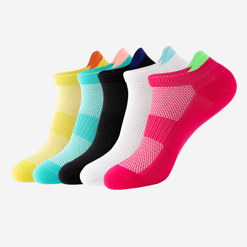 Chaussettes de compression de cheville de qualité compétition grande taille (5 paires) - Multicolore - EU41-45 (US7.5-11) - image 0