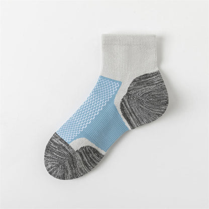 Chaussettes de compression aux couleurs vives assorties (5 paires) - Bleu - EU36-40 (US3-7) - image 7
