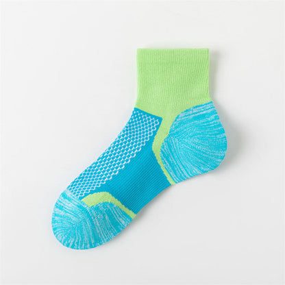 Chaussettes de compression aux couleurs vives assorties (5 paires) - Vert - EU36-40 (US3-7) - image 9