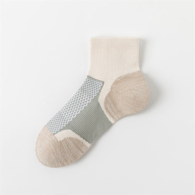 Chaussettes de compression aux couleurs vives assorties (5 paires) - Kaki - EU36-40 (US3-7) - image 8