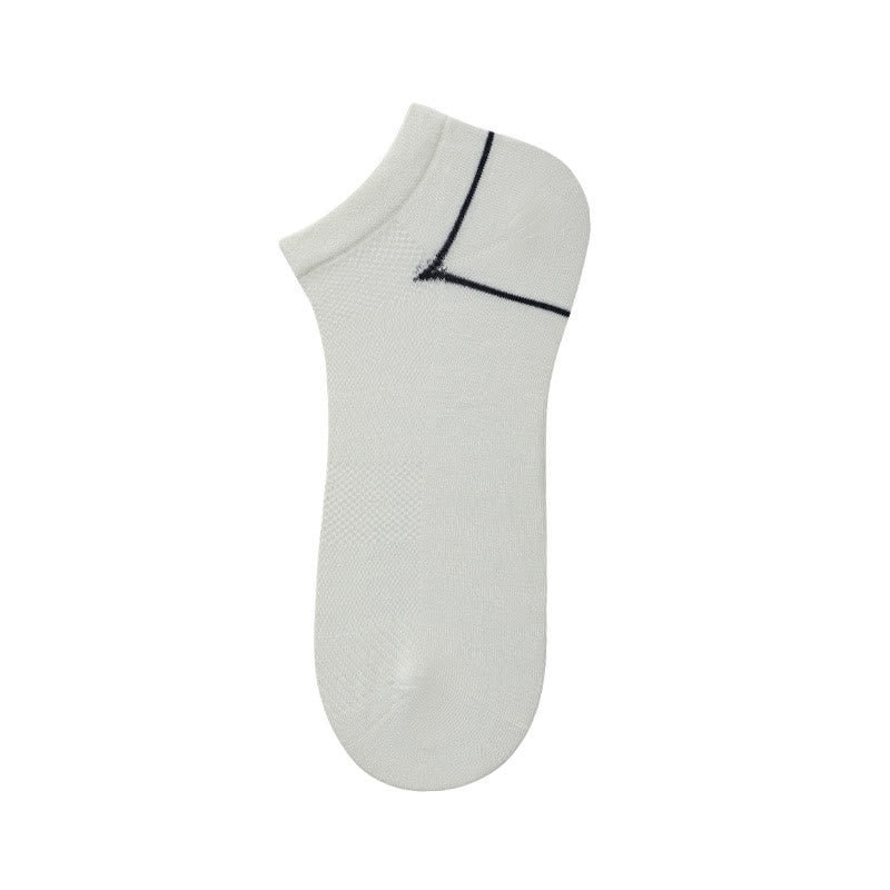 Chaussettes en fibre de bambou (5 paires) - Blanc - EU39-44 (US6-10) - image 4